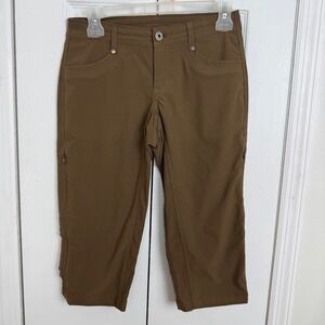 Kuhl Hiking Capri Pants Size 4 Brown Gorpcore Outdoor Utility Crop Trail